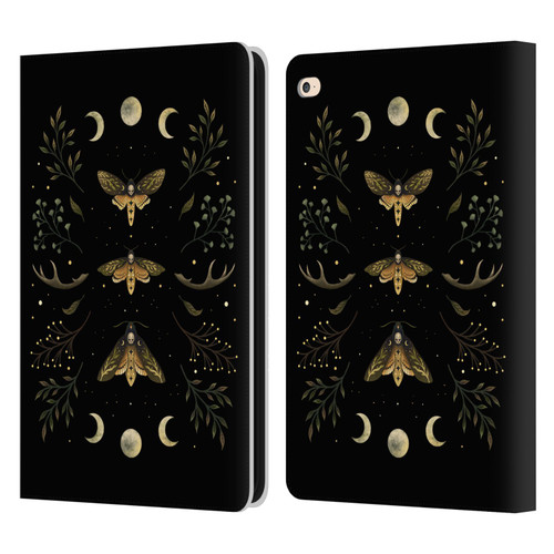 Episodic Drawing Illustration Animals Death Head Moth Night Leather Book Wallet Case Cover For Apple iPad Air 2 (2014)