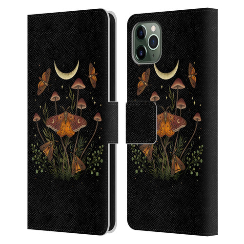 Episodic Drawing Illustration Animals Autumn Light Underwings Leather Book Wallet Case Cover For Apple iPhone 11 Pro Max