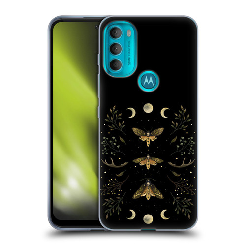 Episodic Drawing Illustration Animals Death Head Moth Night Soft Gel Case for Motorola Moto G71 5G