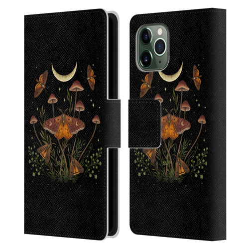 Episodic Drawing Illustration Animals Autumn Light Underwings Leather Book Wallet Case Cover For Apple iPhone 11 Pro
