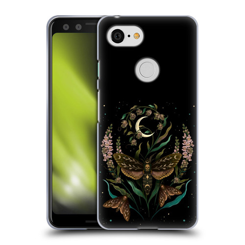 Episodic Drawing Illustration Animals Death Head Soft Gel Case for Google Pixel 3