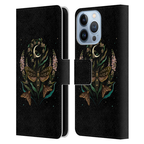 Episodic Drawing Illustration Animals Death Head Leather Book Wallet Case Cover For Apple iPhone 13 Pro