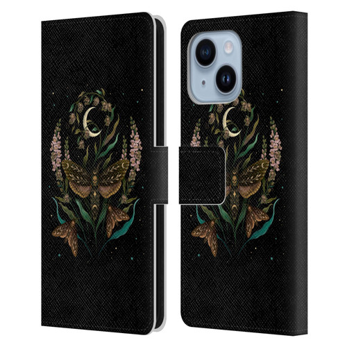 Episodic Drawing Illustration Animals Death Head Leather Book Wallet Case Cover For Apple iPhone 14 Plus