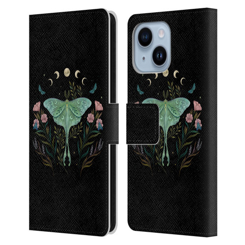 Episodic Drawing Illustration Animals Luna And Forester Leather Book Wallet Case Cover For Apple iPhone 14 Plus
