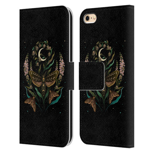 Episodic Drawing Illustration Animals Death Head Leather Book Wallet Case Cover For Apple iPhone 6 / iPhone 6s