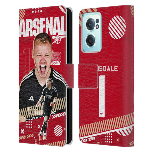 Arsenal FC 2023/24 First Team Aaron Ramsdale Leather Book Wallet Case Cover For OnePlus Nord CE 2 5G