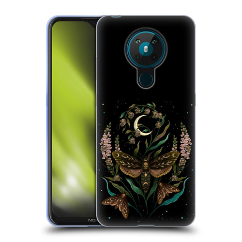 Episodic Drawing Illustration Animals Death Head Soft Gel Case for Nokia 5.3