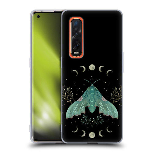 Episodic Drawing Illustration Animals Luna And Moth Soft Gel Case for OPPO Find X2 Pro 5G