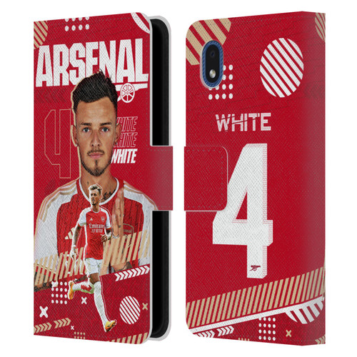 Arsenal FC 2023/24 First Team Ben White Leather Book Wallet Case Cover For Samsung Galaxy A01 Core (2020)