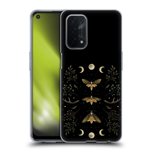 Episodic Drawing Illustration Animals Death Head Moth Night Soft Gel Case for OPPO A54 5G