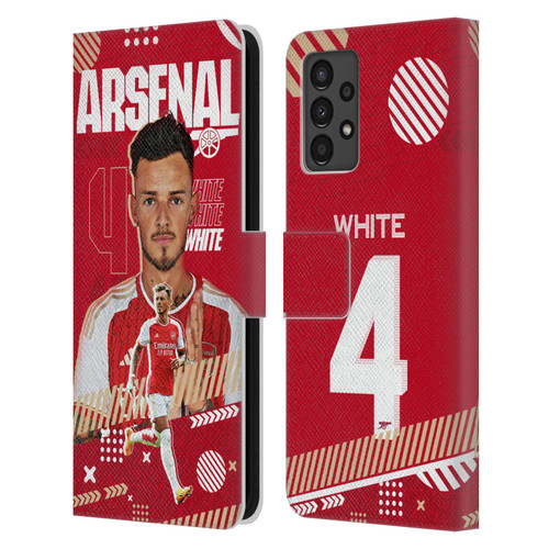 Arsenal FC 2023/24 First Team Ben White Leather Book Wallet Case Cover For Samsung Galaxy A13 (2022)