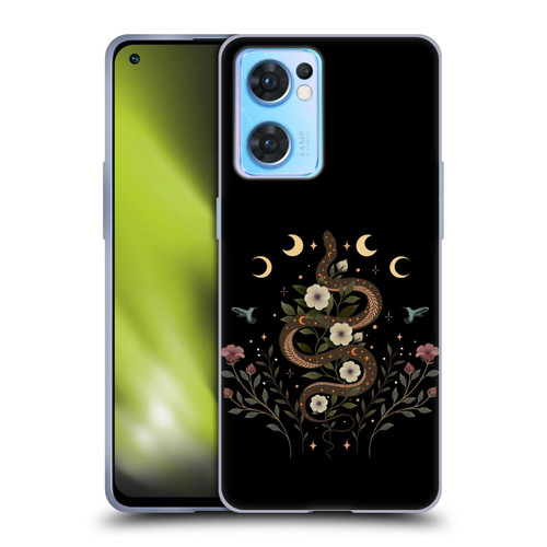 Episodic Drawing Illustration Animals Serpent Spell Soft Gel Case for OPPO Reno7 5G / Find X5 Lite