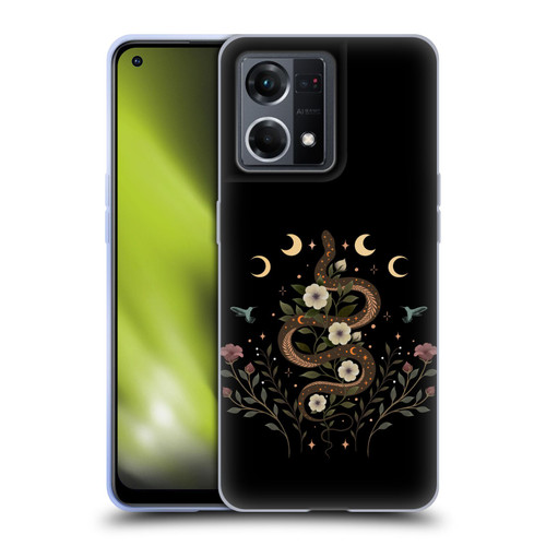 Episodic Drawing Illustration Animals Serpent Spell Soft Gel Case for OPPO Reno8 4G