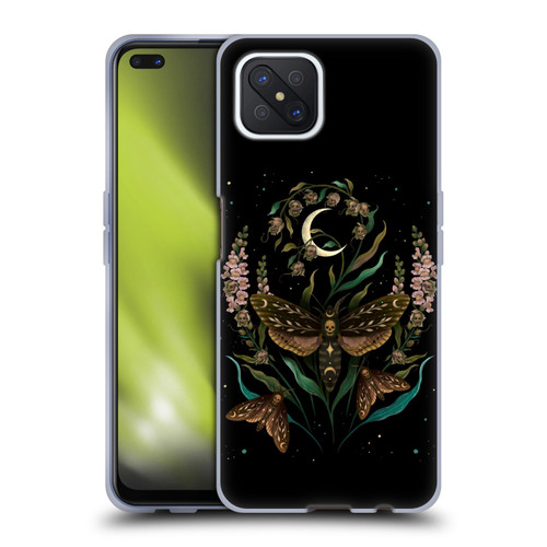 Episodic Drawing Illustration Animals Death Head Soft Gel Case for OPPO Reno4 Z 5G