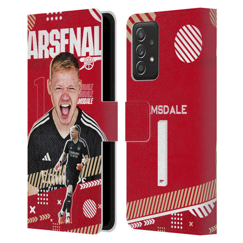 Arsenal FC 2023/24 First Team Aaron Ramsdale Leather Book Wallet Case Cover For Samsung Galaxy A53 5G (2022)