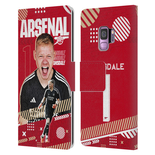 Arsenal FC 2023/24 First Team Aaron Ramsdale Leather Book Wallet Case Cover For Samsung Galaxy S9