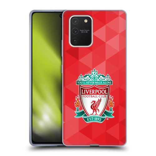 Liverpool Football Club Crest 1 Red Geometric 1 Soft Gel Case for Samsung Galaxy S10 Lite