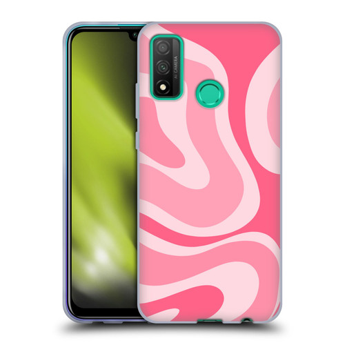 Kierkegaard Design Studio Art Modern Liquid Swirl Candy Pink Soft Gel Case for Huawei P Smart (2020)