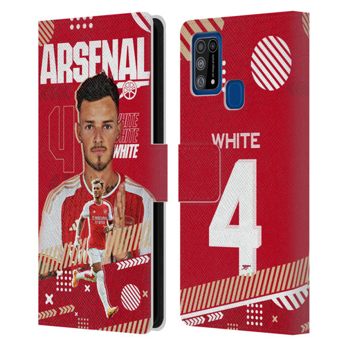 Arsenal FC 2023/24 First Team Ben White Leather Book Wallet Case Cover For Samsung Galaxy M31 (2020)