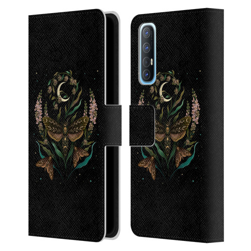Episodic Drawing Illustration Animals Death Head Leather Book Wallet Case Cover For OPPO Find X2 Neo 5G