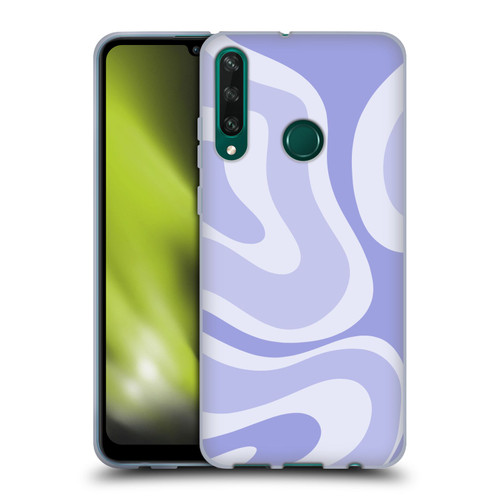 Kierkegaard Design Studio Art Modern Liquid Swirl Purple Soft Gel Case for Huawei Y6p