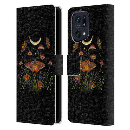 Episodic Drawing Illustration Animals Autumn Light Underwings Leather Book Wallet Case Cover For OPPO Find X5 Pro
