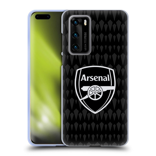 Arsenal FC 2023/24 Crest Kit Home Goalkeeper Soft Gel Case for Huawei P40 5G