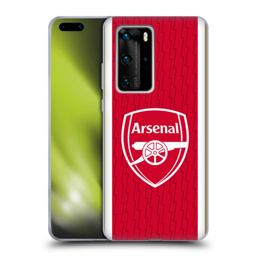 Arsenal FC 2023/24 Crest Kit Home Soft Gel Case for Huawei P40 Pro / P40 Pro Plus 5G