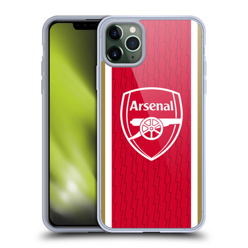 Arsenal FC 2023/24 Crest Kit Home Soft Gel Case for Apple iPhone 11 Pro Max