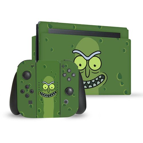 Rick And Morty Graphics Pickle Rick Vinyl Sticker Skin Decal Cover for Nintendo Switch Bundle