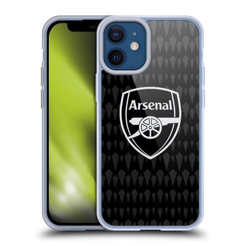 Arsenal FC 2023/24 Crest Kit Home Goalkeeper Soft Gel Case for Apple iPhone 12 Mini