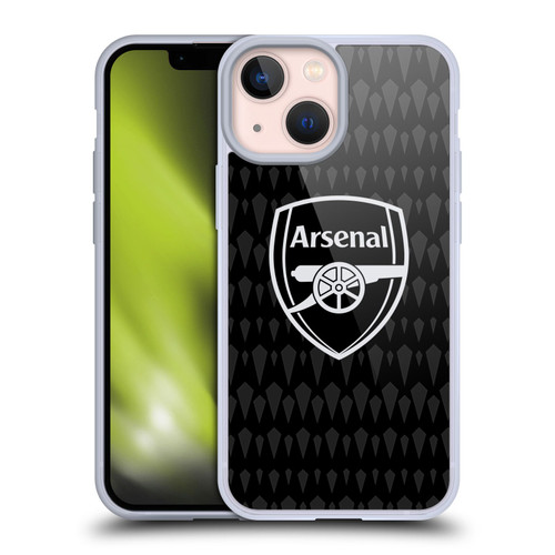 Arsenal FC 2023/24 Crest Kit Home Goalkeeper Soft Gel Case for Apple iPhone 13 Mini