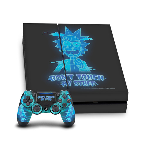Rick And Morty Graphics Don't Touch My Stuff Vinyl Sticker Skin Decal Cover for Sony PS4 Console & Controller