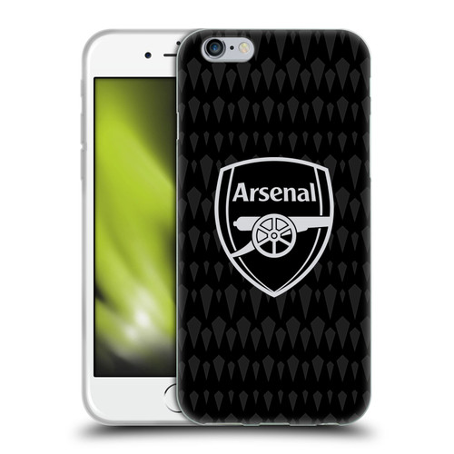 Arsenal FC 2023/24 Crest Kit Home Goalkeeper Soft Gel Case for Apple iPhone 6 / iPhone 6s