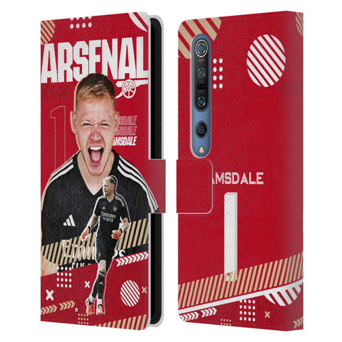 Arsenal FC 2023/24 First Team Aaron Ramsdale Leather Book Wallet Case Cover For Xiaomi Mi 10 5G / Mi 10 Pro 5G