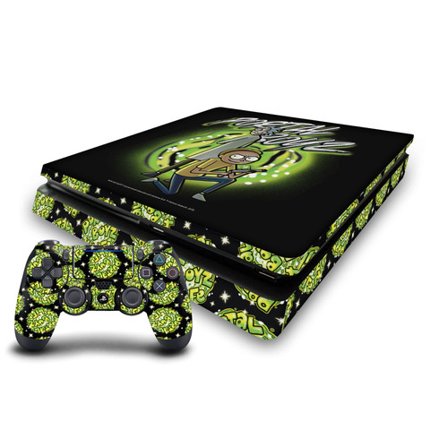 Rick And Morty Graphics Portal Boyz Vinyl Sticker Skin Decal Cover for Sony PS4 Slim Console & Controller