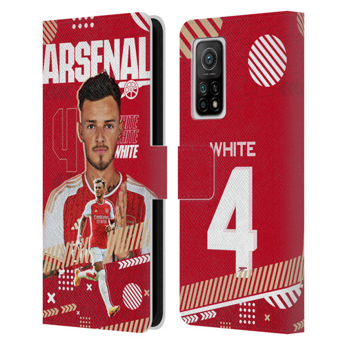 Arsenal FC 2023/24 First Team Ben White Leather Book Wallet Case Cover For Xiaomi Mi 10T 5G