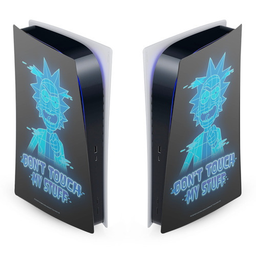 Rick And Morty Graphics Don't Touch My Stuff Vinyl Sticker Skin Decal Cover for Sony PS5 Digital Edition Console