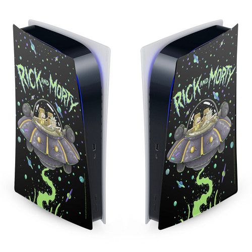 Rick And Morty Graphics The Space Cruiser Vinyl Sticker Skin Decal Cover for Sony PS5 Digital Edition Console