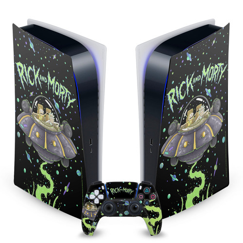 Rick And Morty Graphics The Space Cruiser Vinyl Sticker Skin Decal Cover for Sony PS5 Digital Edition Bundle