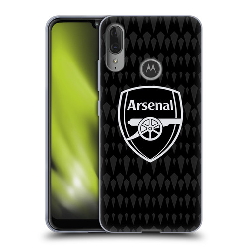 Arsenal FC 2023/24 Crest Kit Home Goalkeeper Soft Gel Case for Motorola Moto E6 Plus