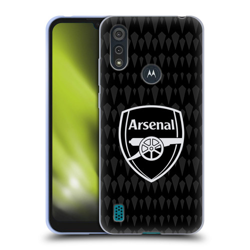 Arsenal FC 2023/24 Crest Kit Home Goalkeeper Soft Gel Case for Motorola Moto E6s (2020)