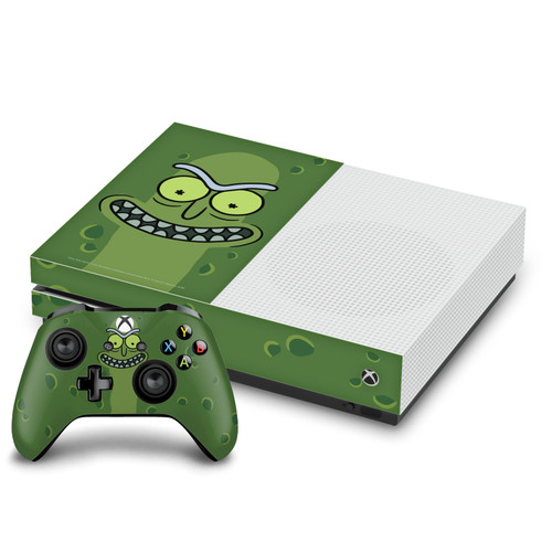 Rick And Morty Graphics Pickle Rick Vinyl Sticker Skin Decal Cover for Microsoft One S Console & Controller