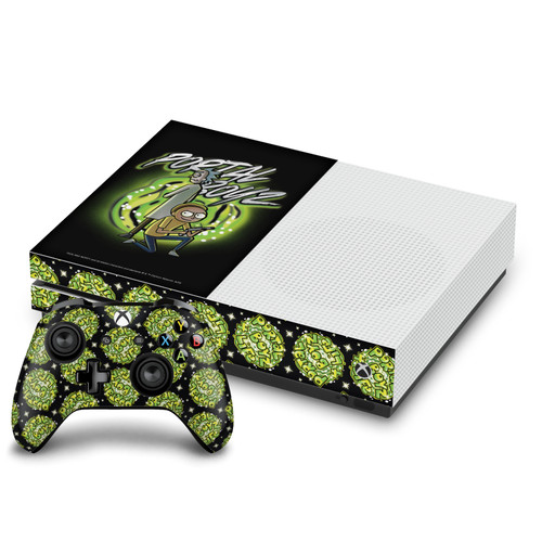Rick And Morty Graphics Portal Boyz Vinyl Sticker Skin Decal Cover for Microsoft One S Console & Controller
