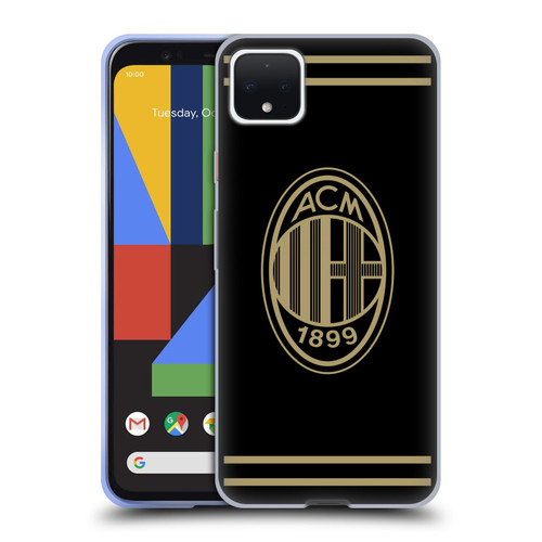AC Milan Crest Black And Gold Soft Gel Case for Google Pixel 4 XL