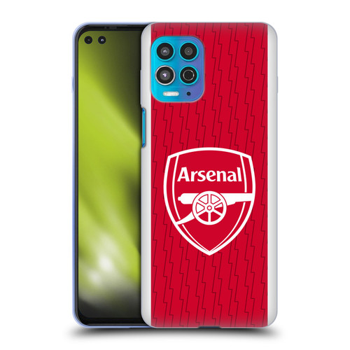 Arsenal FC 2023/24 Crest Kit Home Soft Gel Case for Motorola Moto G100