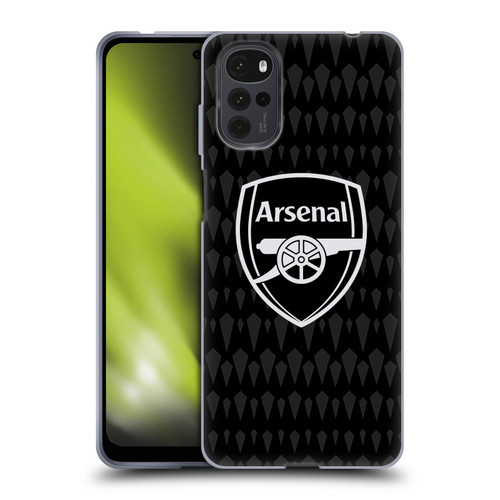 Arsenal FC 2023/24 Crest Kit Home Goalkeeper Soft Gel Case for Motorola Moto G22