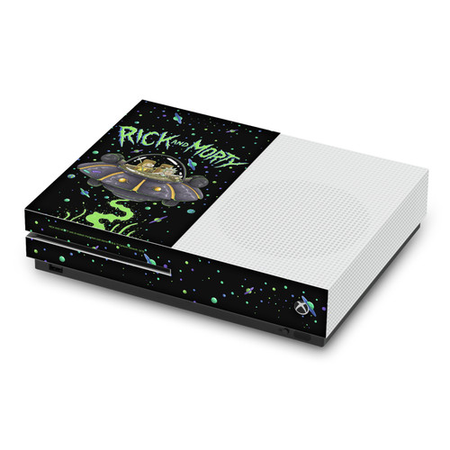 Rick And Morty Graphics The Space Cruiser Vinyl Sticker Skin Decal Cover for Microsoft Xbox One S Console