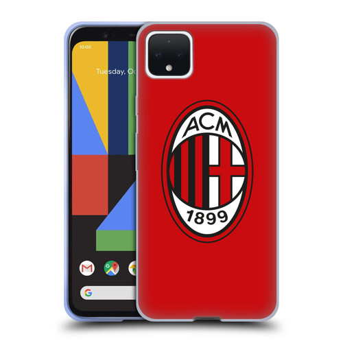 AC Milan Crest Full Colour Red Soft Gel Case for Google Pixel 4 XL