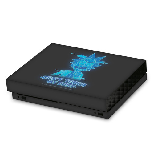 Rick And Morty Graphics Don't Touch My Stuff Vinyl Sticker Skin Decal Cover for Microsoft Xbox One X Console